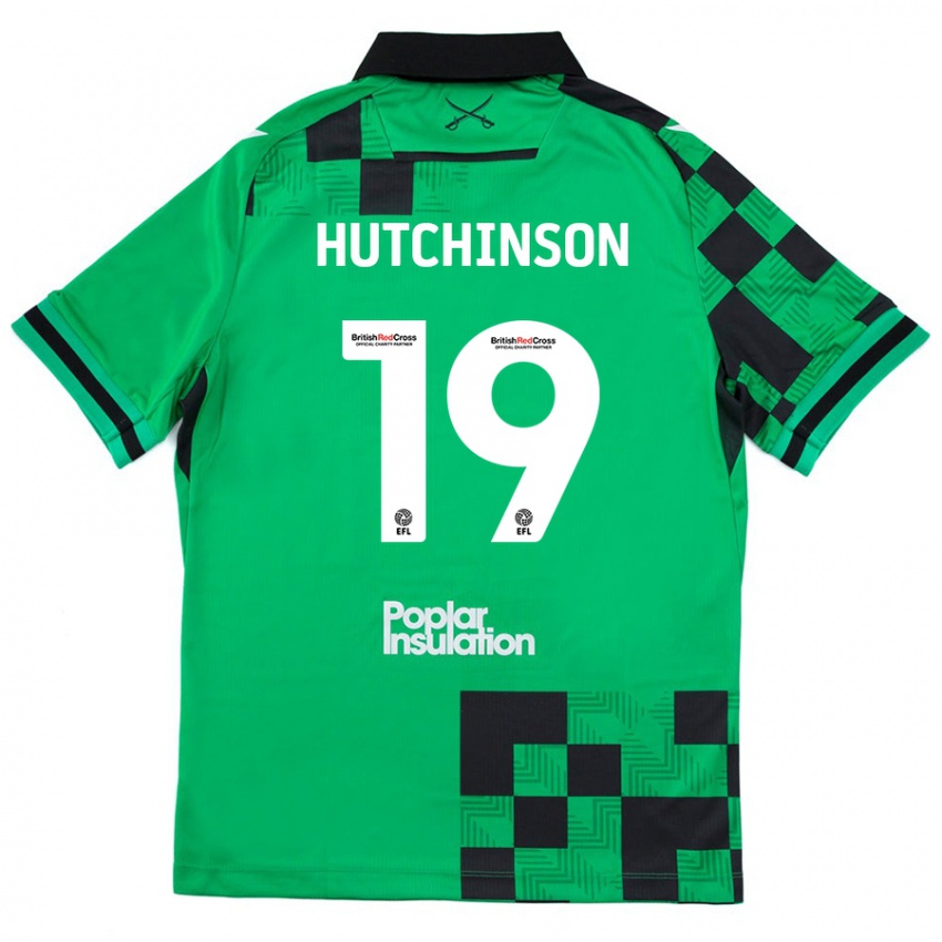 Niño Camiseta Isaac Hutchinson #19 Verde Negro 2ª Equipación 2024/25 La Camisa Perú