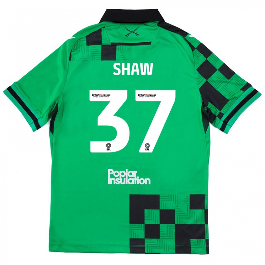 Niño Camiseta Kofi Shaw #37 Verde Negro 2ª Equipación 2024/25 La Camisa Perú