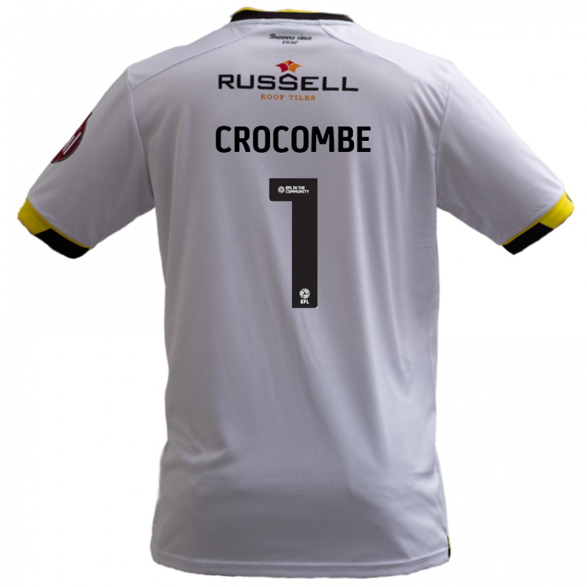 Niño Camiseta Max Crocombe #1 Blanco 2ª Equipación 2024/25 La Camisa Perú