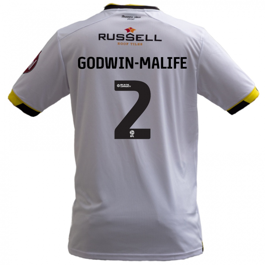 Niño Camiseta Udoka Godwin-Malife #2 Blanco 2ª Equipación 2024/25 La Camisa Perú