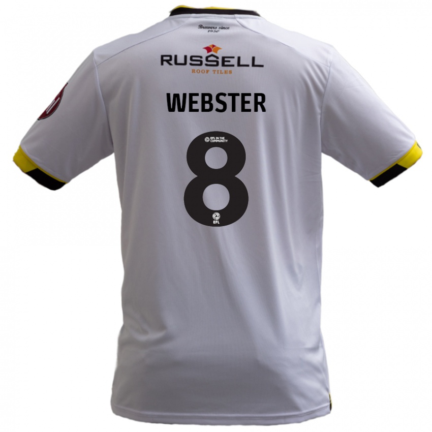 Niño Camiseta Charlie Webster #8 Blanco 2ª Equipación 2024/25 La Camisa Perú