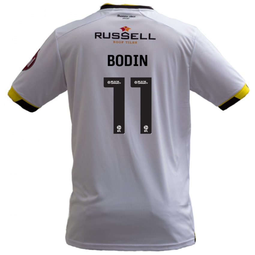 Niño Camiseta Billy Bodin #11 Blanco 2ª Equipación 2024/25 La Camisa Perú