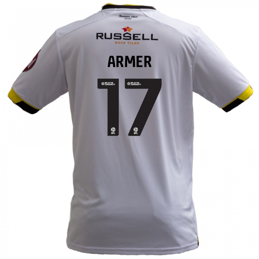 Niño Camiseta Jack Armer #17 Blanco 2ª Equipación 2024/25 La Camisa Perú