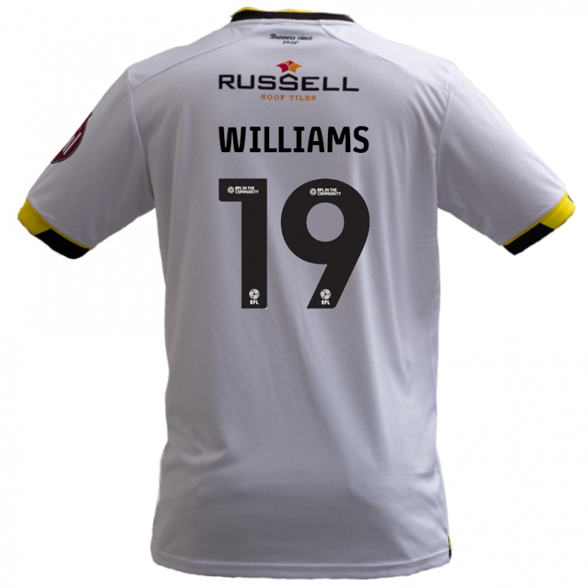 Niño Camiseta Dylan Williams #19 Blanco 2ª Equipación 2024/25 La Camisa Perú