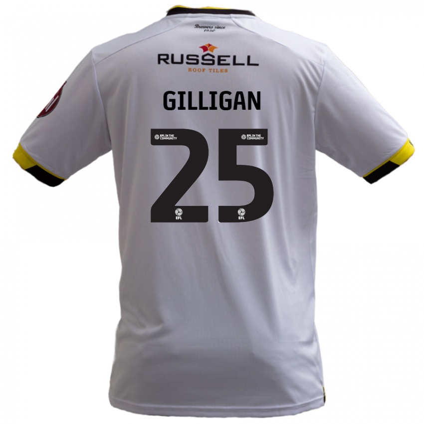 Niño Camiseta Ciaran Gilligan #25 Blanco 2ª Equipación 2024/25 La Camisa Perú