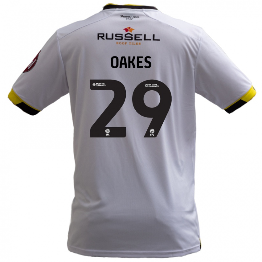 Niño Camiseta Toby Oakes #29 Blanco 2ª Equipación 2024/25 La Camisa Perú