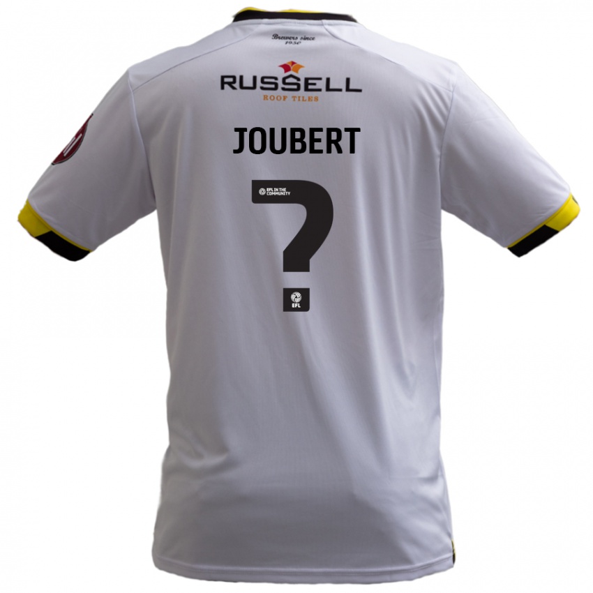 Niño Camiseta Lucas Joubert #0 Blanco 2ª Equipación 2024/25 La Camisa Perú