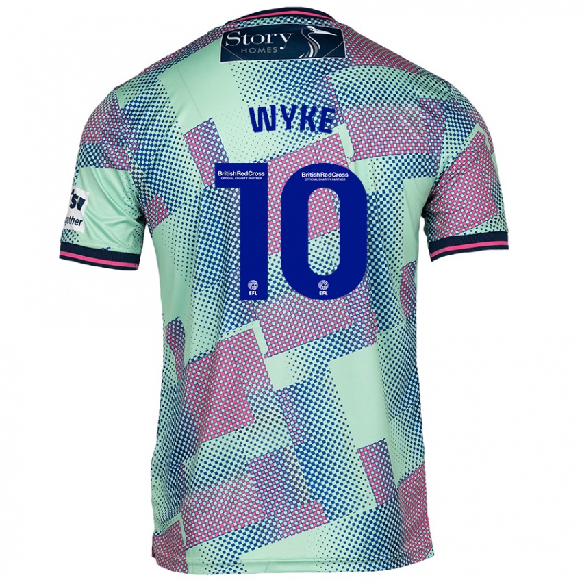 Niño Camiseta Charlie Wyke #10 Verde 2ª Equipación 2024/25 La Camisa Perú