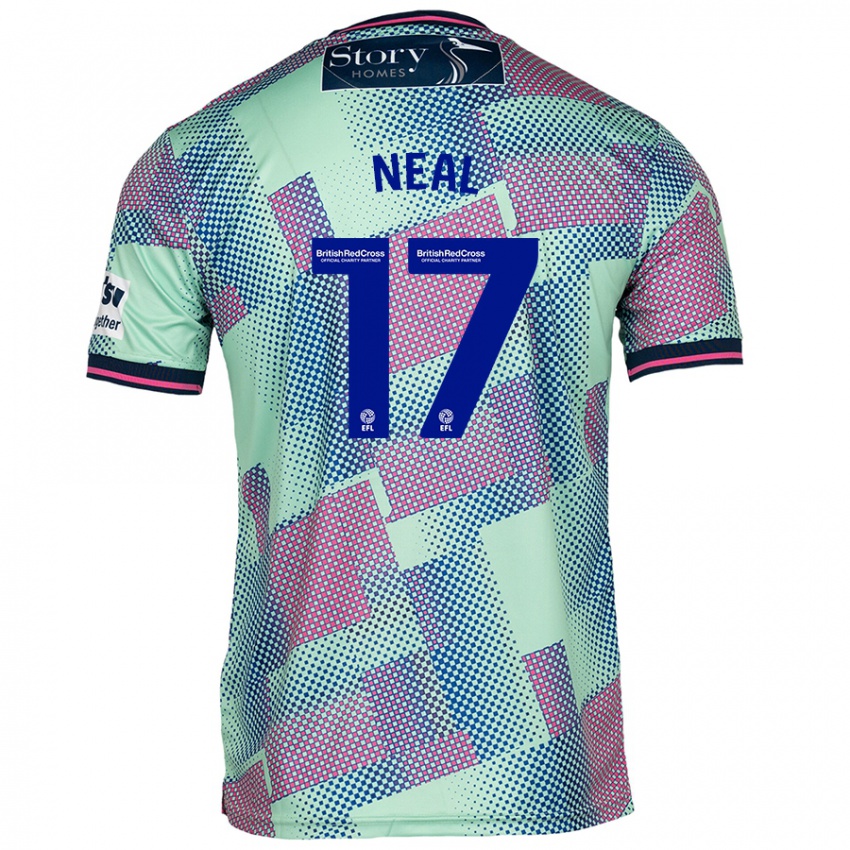 Niño Camiseta Harrison Neal #17 Verde 2ª Equipación 2024/25 La Camisa Perú