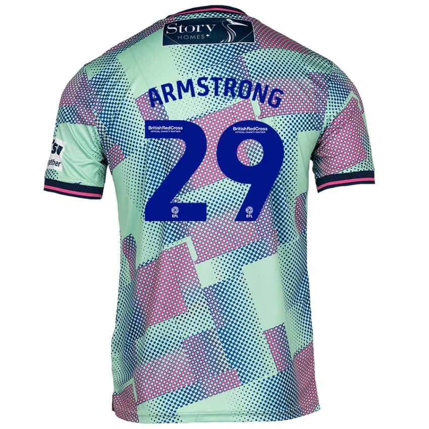 Niño Camiseta Luke Armstrong #29 Verde 2ª Equipación 2024/25 La Camisa Perú