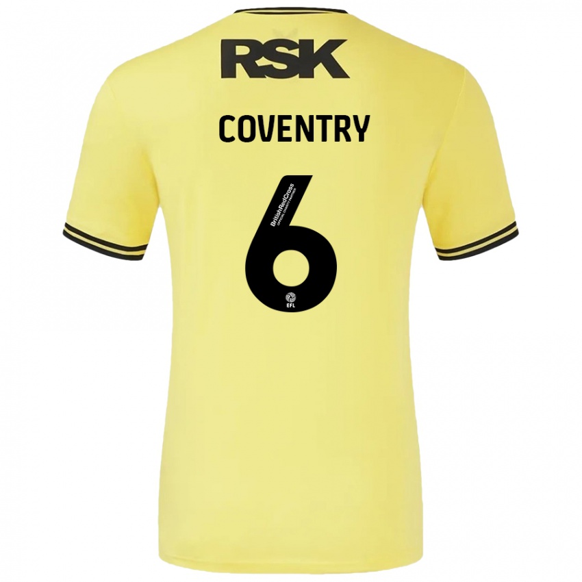 Niño Camiseta Conor Coventry #6 Amarillo Negro 2ª Equipación 2024/25 La Camisa Perú