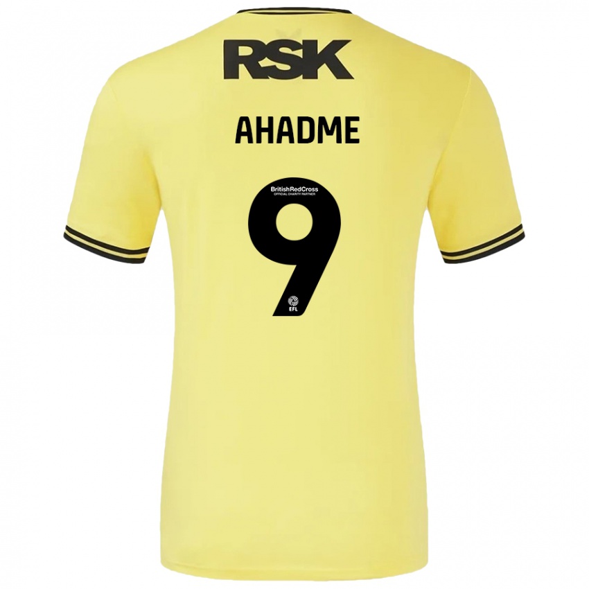 Niño Camiseta Gassan Ahadme #9 Amarillo Negro 2ª Equipación 2024/25 La Camisa Perú