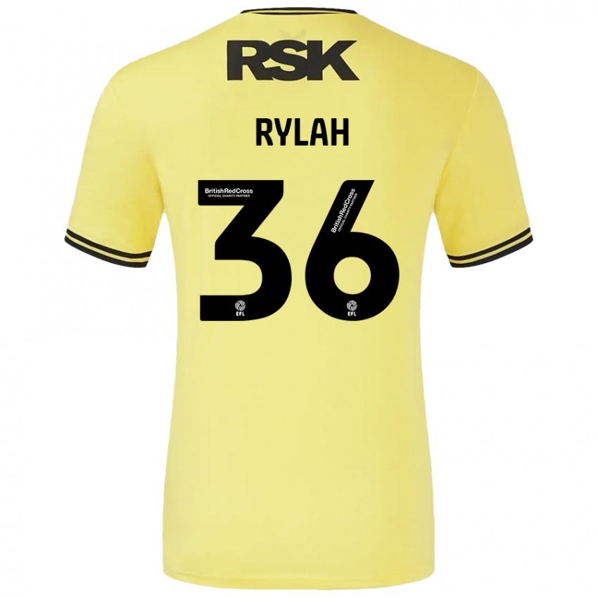 Niño Camiseta Henry Rylah #36 Amarillo Negro 2ª Equipación 2024/25 La Camisa Perú