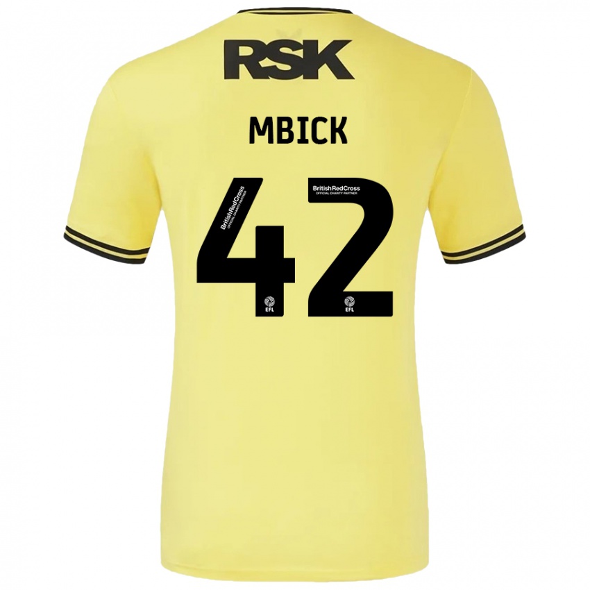 Niño Camiseta Micah Mbick #42 Amarillo Negro 2ª Equipación 2024/25 La Camisa Perú