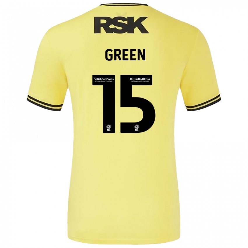 Niño Camiseta Kayleigh Green #15 Amarillo Negro 2ª Equipación 2024/25 La Camisa Perú