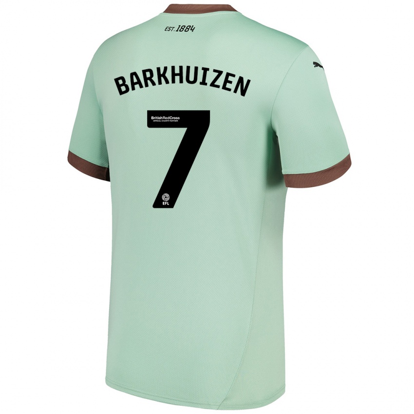 Niño Camiseta Tom Barkhuizen #7 Verde Pálido 2ª Equipación 2024/25 La Camisa Perú