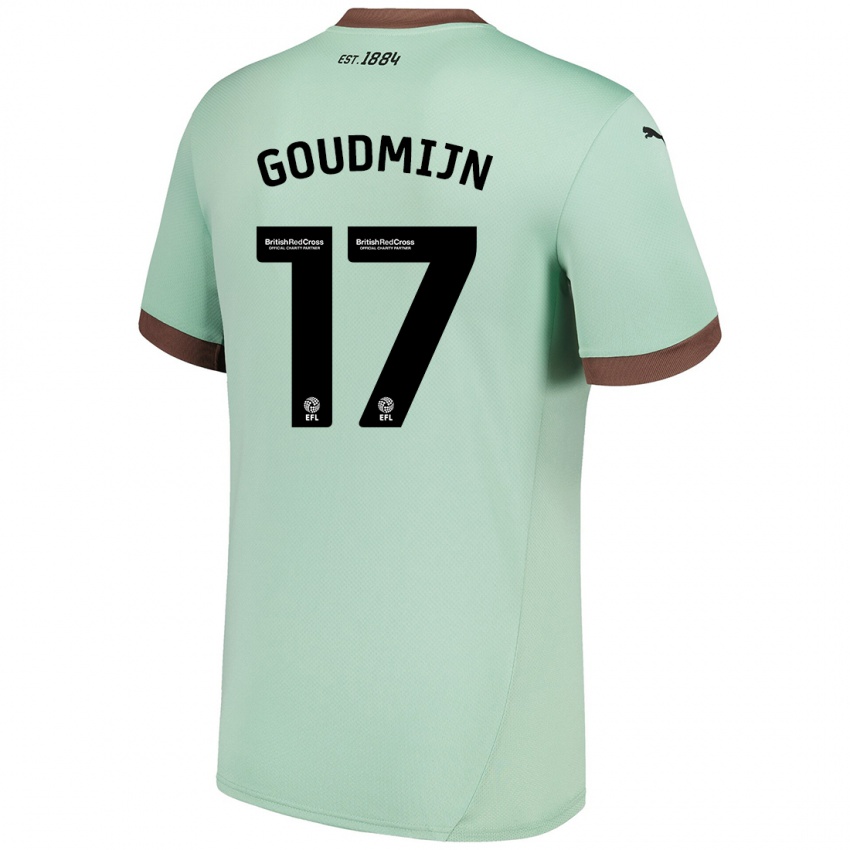 Niño Camiseta Kenzo Goudmijn #17 Verde Pálido 2ª Equipación 2024/25 La Camisa Perú