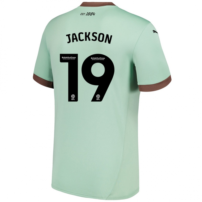 Niño Camiseta Kayden Jackson #19 Verde Pálido 2ª Equipación 2024/25 La Camisa Perú