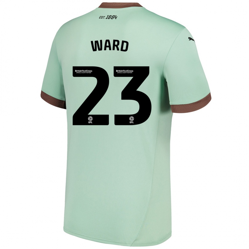 Niño Camiseta Joe Ward #23 Verde Pálido 2ª Equipación 2024/25 La Camisa Perú