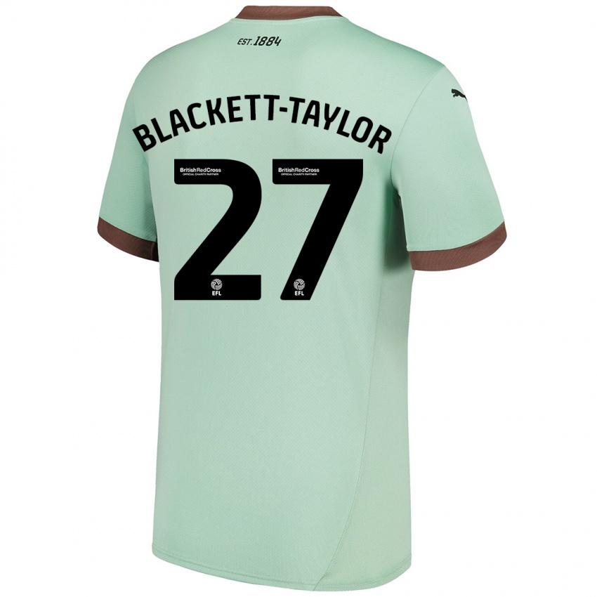 Niño Camiseta Corey Blackett-Taylor #27 Verde Pálido 2ª Equipación 2024/25 La Camisa Perú