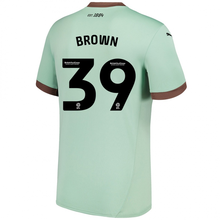 Niño Camiseta Dajaune Brown #39 Verde Pálido 2ª Equipación 2024/25 La Camisa Perú