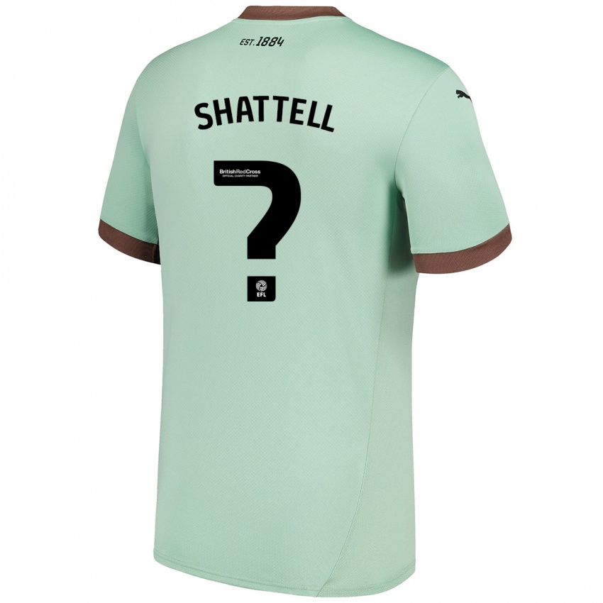 Niño Camiseta Josh Shattell #0 Verde Pálido 2ª Equipación 2024/25 La Camisa Perú