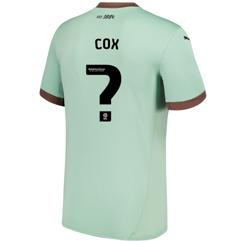 Niño Camiseta Daniel Cox #0 Verde Pálido 2ª Equipación 2024/25 La Camisa Perú