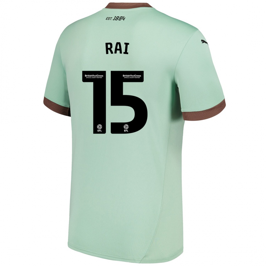 Niño Camiseta Kira Rai #15 Verde Pálido 2ª Equipación 2024/25 La Camisa Perú