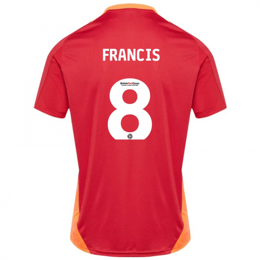 Niño Camiseta Ed Francis #8 Azul Blanquecino 2ª Equipación 2024/25 La Camisa Perú