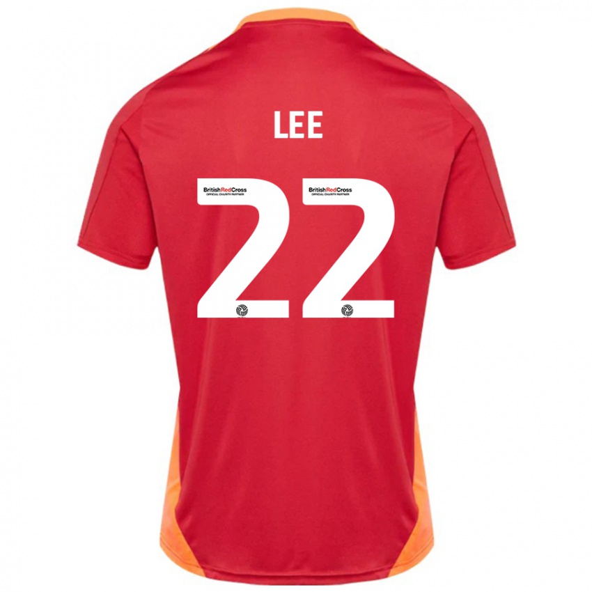 Niño Camiseta Harry Lee #22 Azul Blanquecino 2ª Equipación 2024/25 La Camisa Perú