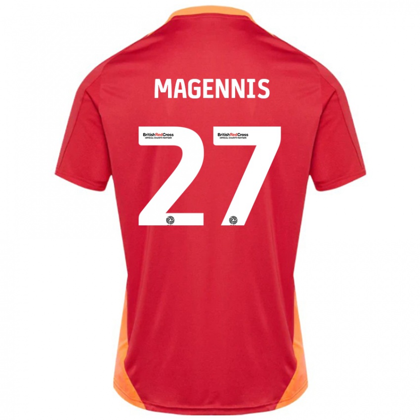 Niño Camiseta Josh Magennis #27 Azul Blanquecino 2ª Equipación 2024/25 La Camisa Perú