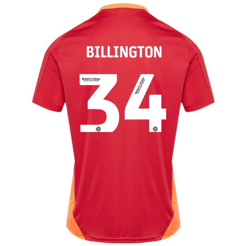 Niño Camiseta Gabe Billington #34 Azul Blanquecino 2ª Equipación 2024/25 La Camisa Perú