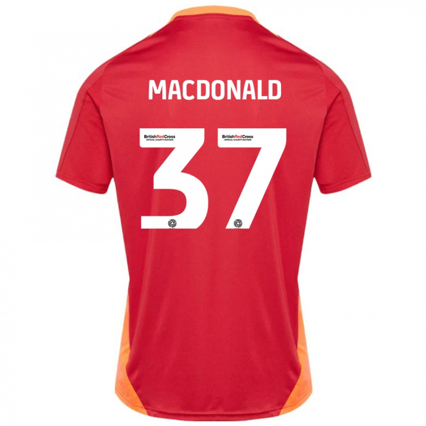 Niño Camiseta Shaun Macdonald #37 Azul Blanquecino 2ª Equipación 2024/25 La Camisa Perú