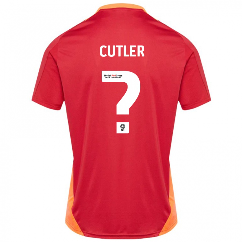 Niño Camiseta Theo Cutler #0 Azul Blanquecino 2ª Equipación 2024/25 La Camisa Perú