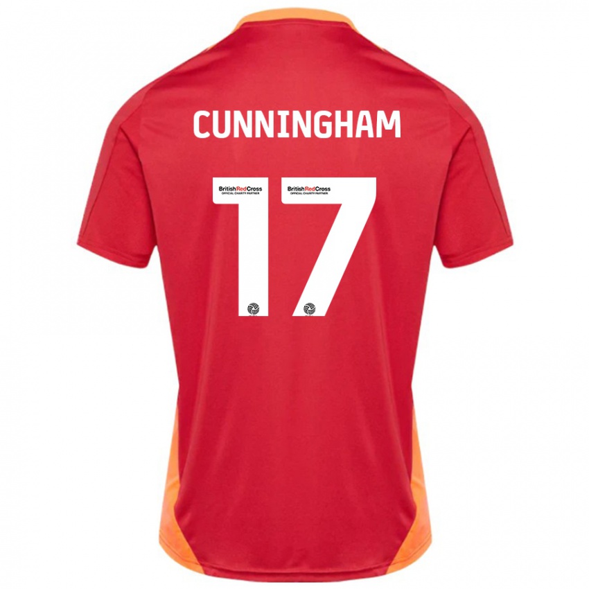 Niño Camiseta Zoe Cunningham #17 Azul Blanquecino 2ª Equipación 2024/25 La Camisa Perú