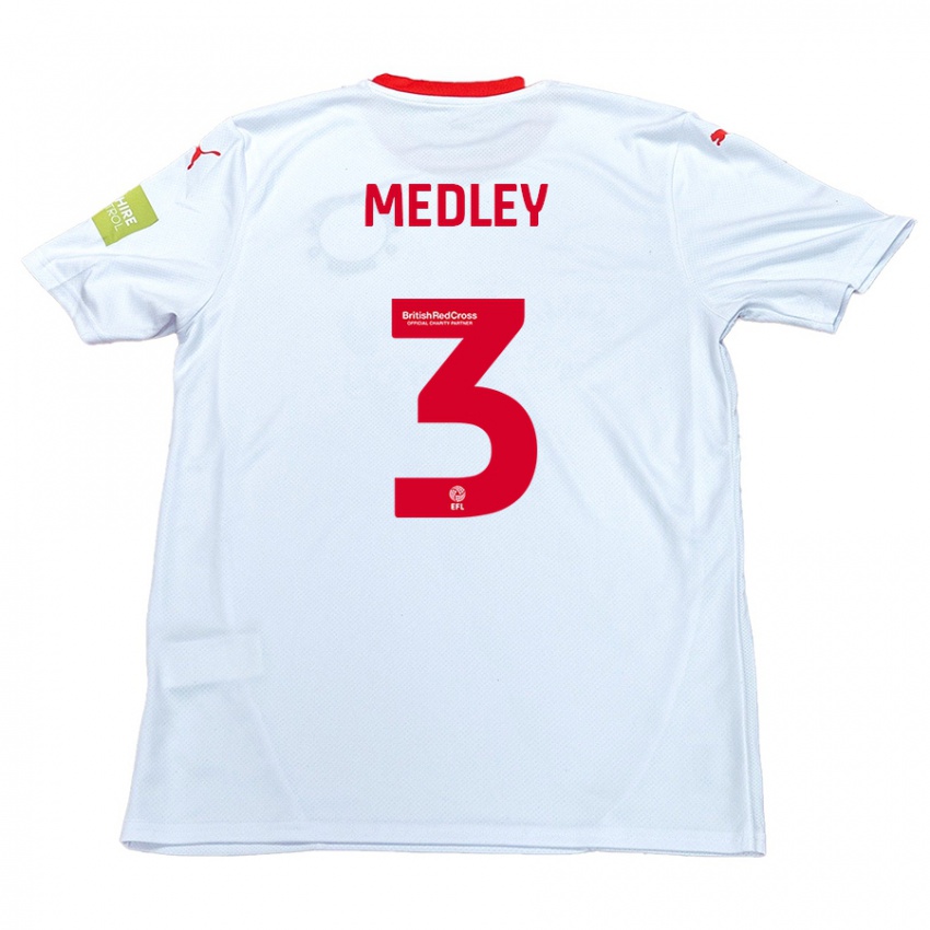 Niño Camiseta Zech Medley #3 Blanco 2ª Equipación 2024/25 La Camisa Perú