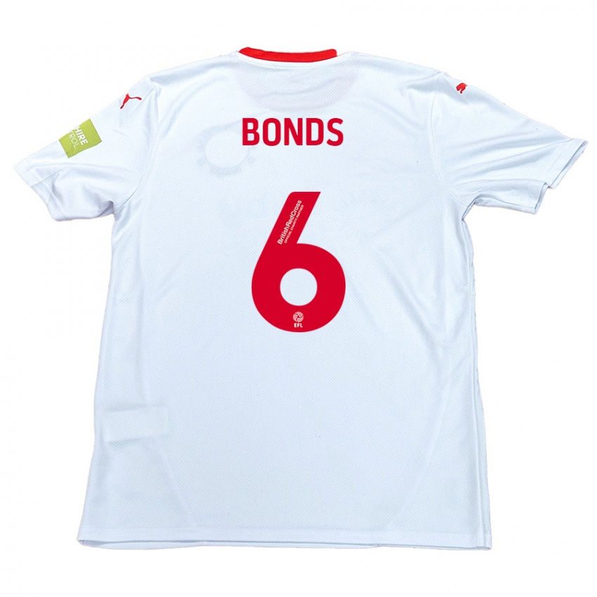 Niño Camiseta Elliot Bonds #6 Blanco 2ª Equipación 2024/25 La Camisa Perú