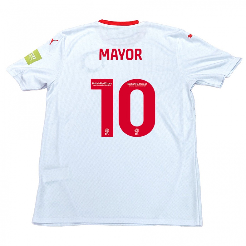 Niño Camiseta Danny Mayor #10 Blanco 2ª Equipación 2024/25 La Camisa Perú