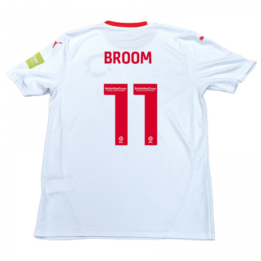 Niño Camiseta Ryan Broom #11 Blanco 2ª Equipación 2024/25 La Camisa Perú