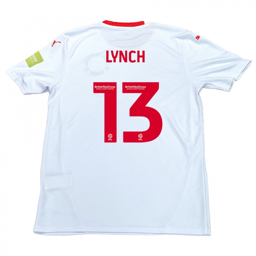 Niño Camiseta Jay Lynch #13 Blanco 2ª Equipación 2024/25 La Camisa Perú