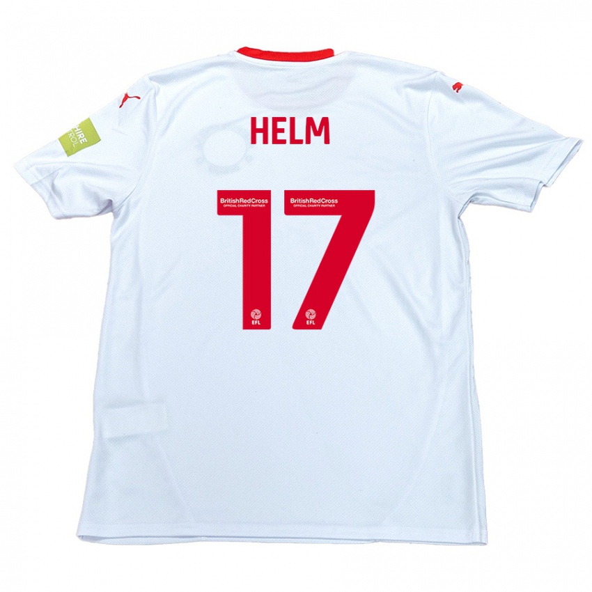 Niño Camiseta Mark Helm #17 Blanco 2ª Equipación 2024/25 La Camisa Perú