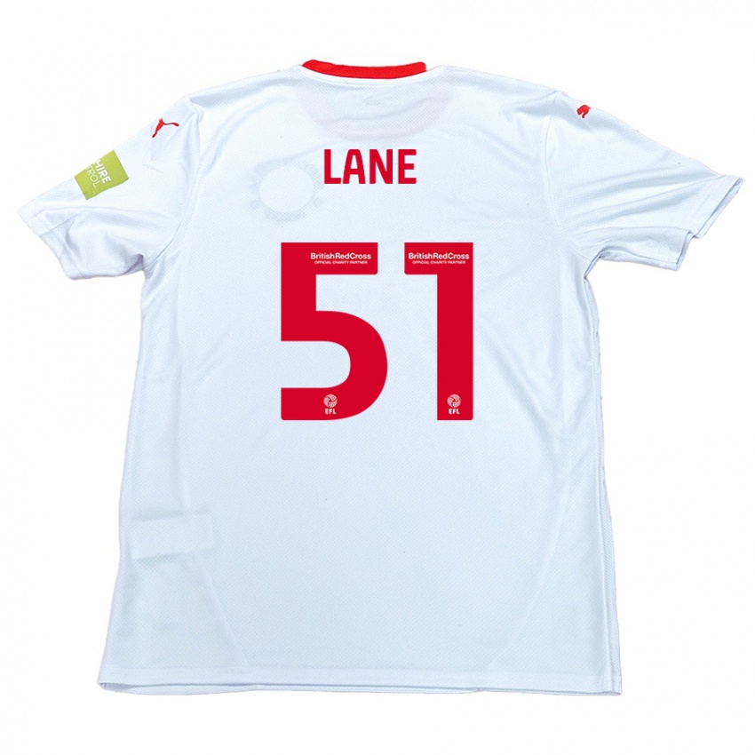 Niño Camiseta Mikey Lane #51 Blanco 2ª Equipación 2024/25 La Camisa Perú