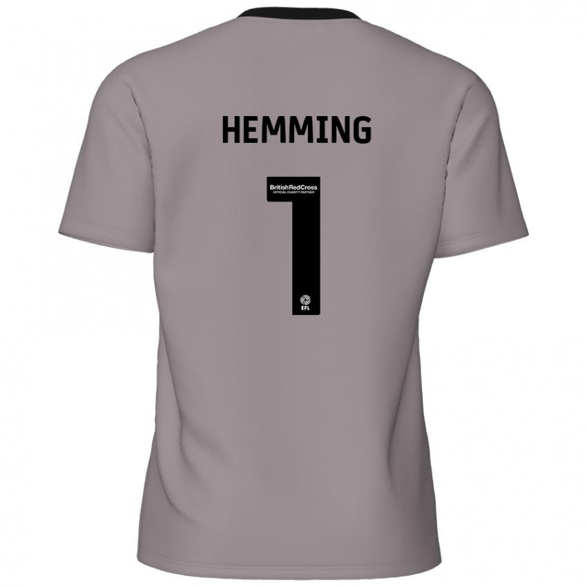 Niño Camiseta Zach Hemming #1 Gris 2ª Equipación 2024/25 La Camisa Perú