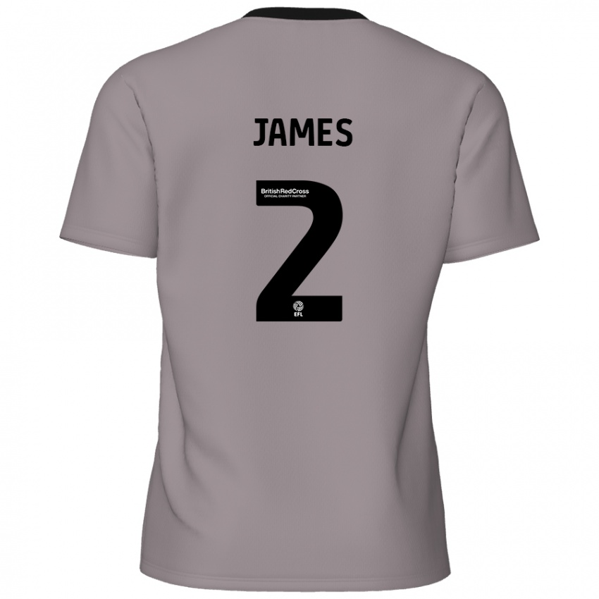 Niño Camiseta Tom James #2 Gris 2ª Equipación 2024/25 La Camisa Perú