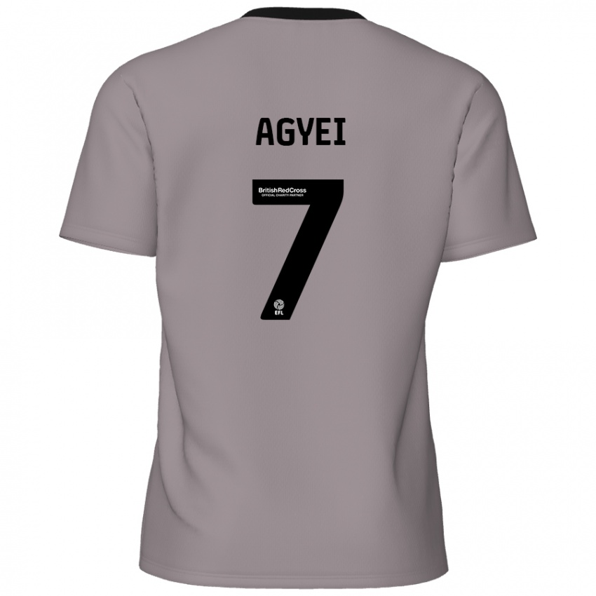 Niño Camiseta Dan Agyei #7 Gris 2ª Equipación 2024/25 La Camisa Perú