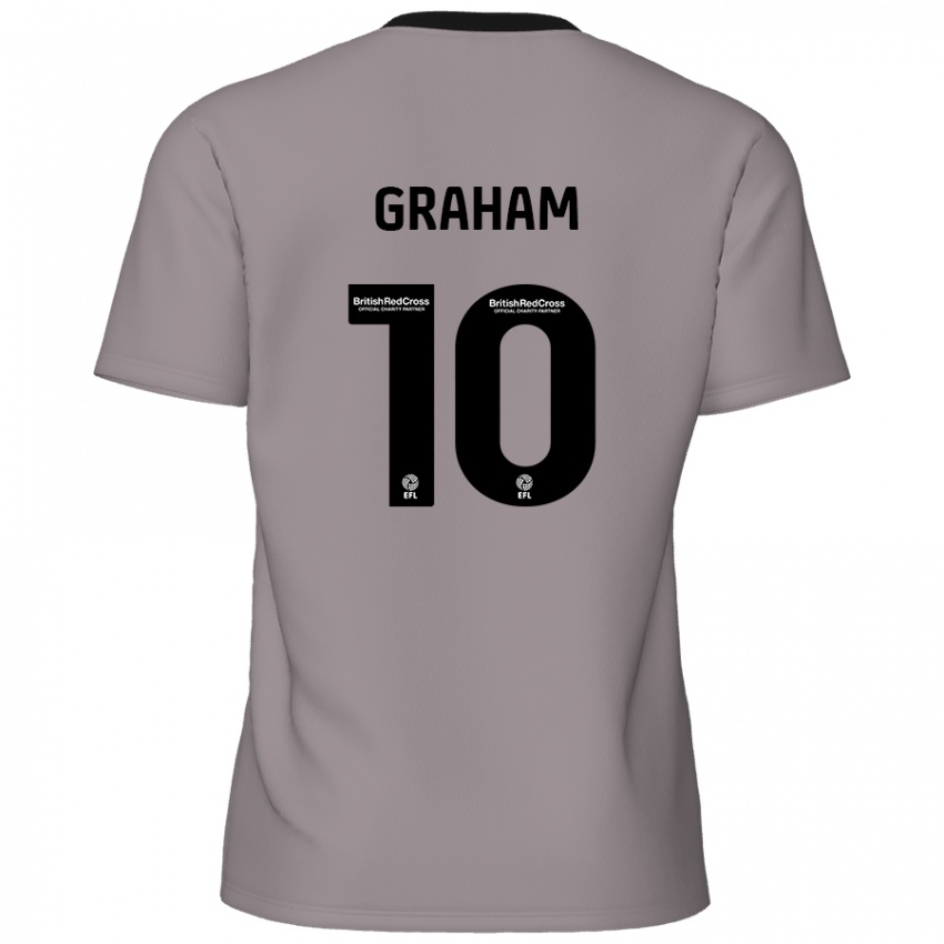 Niño Camiseta Jordan Graham #10 Gris 2ª Equipación 2024/25 La Camisa Perú