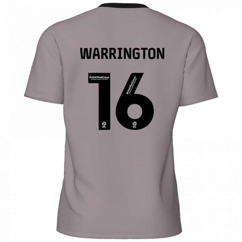 Niño Camiseta Lewis Warrington #16 Gris 2ª Equipación 2024/25 La Camisa Perú