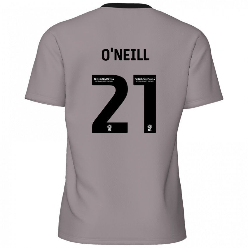 Niño Camiseta Ollie O'neill #21 Gris 2ª Equipación 2024/25 La Camisa Perú