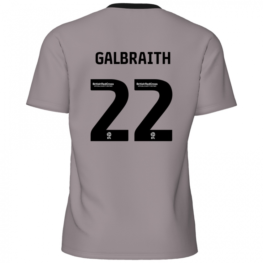 Niño Camiseta Ethan Galbraith #22 Gris 2ª Equipación 2024/25 La Camisa Perú