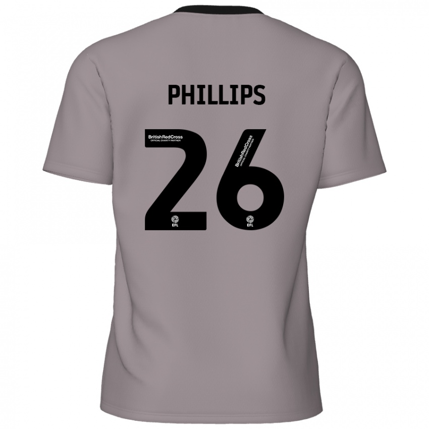 Niño Camiseta Noah Phillips #26 Gris 2ª Equipación 2024/25 La Camisa Perú